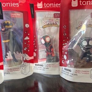 Tonies Audio Play Figures - Batman, Spidey and Black Panther